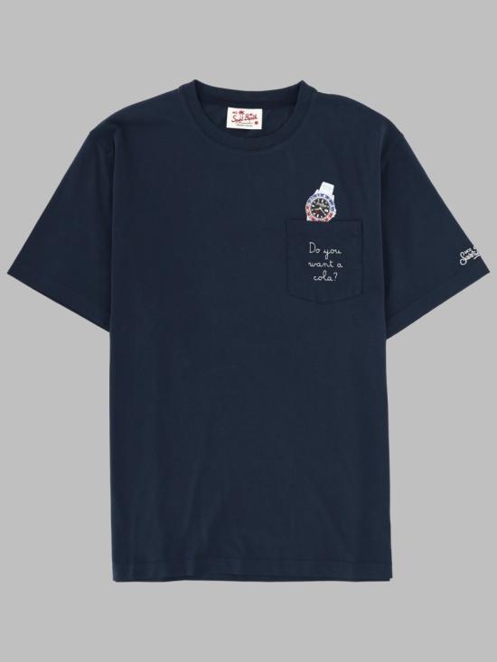 26FW 세인트바쓰 반팔 티셔츠 AUS0001 01983L61 BLUE