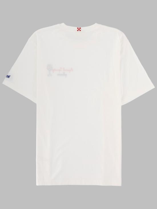 26FW 세인트바쓰 반팔 티셔츠 POT0001 01997L01N WHITE - MC2 SAINT BARTH