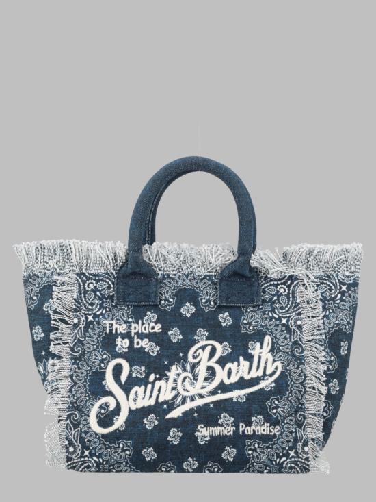 26FW 세인트바쓰 토트백 COL0001 09488LDENIM BLUE - MC2 SAINT BARTH