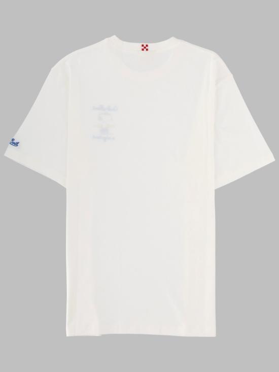 26FW 세인트바쓰 반팔 티셔츠 POT0001 00754L01N WHITE - MC2 SAINT BARTH
