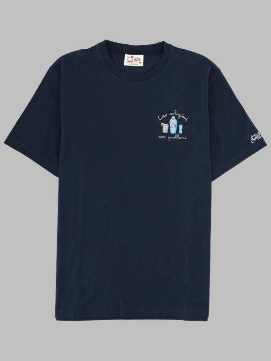 26FW 세인트바쓰 반팔 티셔츠 POT0001 04333L61 BLUE