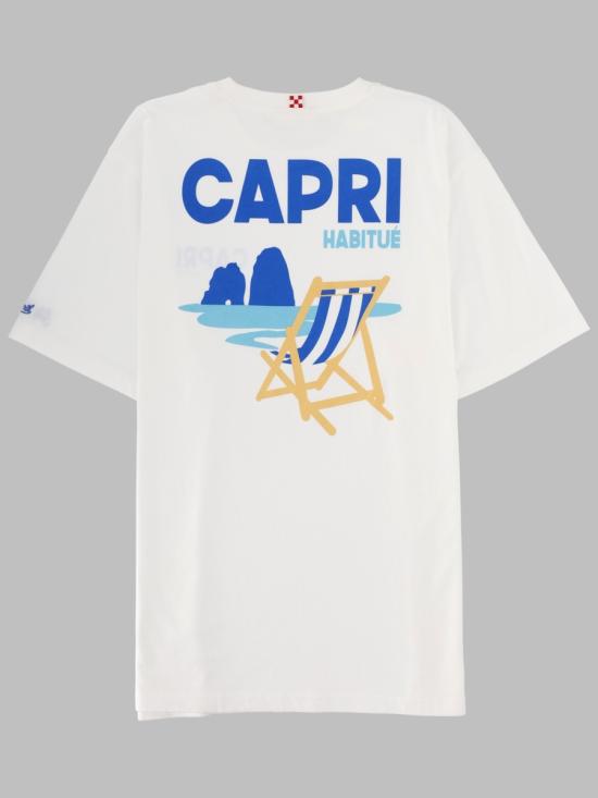 26FW 세인트바쓰 반팔 티셔츠 PRL0002 00313L01N WHITE - MC2 SAINT BARTH