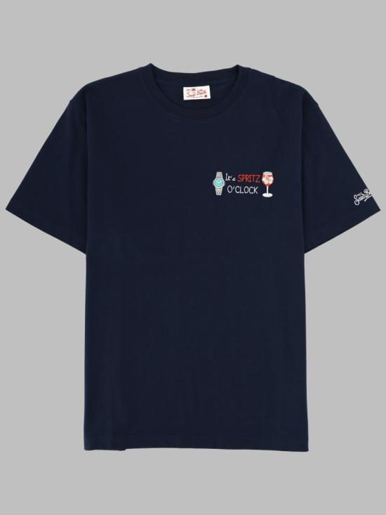 26FW 세인트바쓰 반팔 티셔츠 POT0001 04442L61 BLUE
