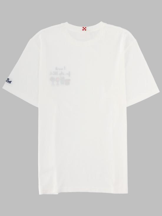 26FW 세인트바쓰 반팔 티셔츠 POT0001 00156L01N WHITE - MC2 SAINT BARTH