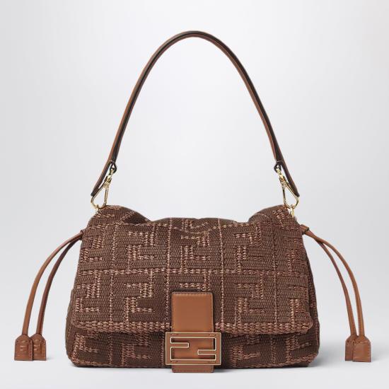 26FW 펜디 미디엄 맘마 바게트 백 8BR833AY6G Brown