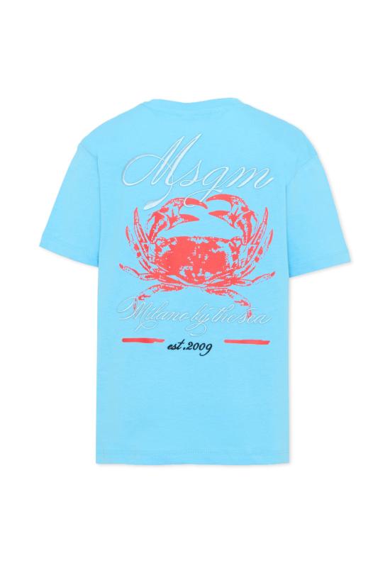 26SS [키즈] 엠에스지엠 티셔츠 S6MSJBTH291 MS073 LIGHT BLUE - MSGM