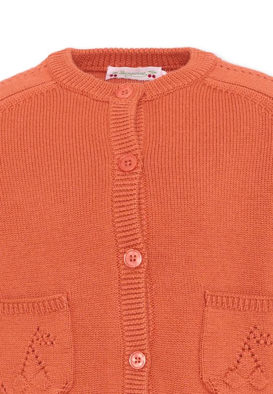 26FW [키즈] 봉쁘앙 가디건 W06GCAK00003 035C ORANGE - BONPOINT