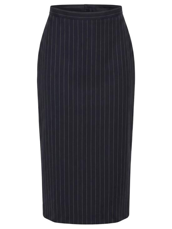 26FW 지방시 미디 스커트 BW413J16UQ 499 DARK NAVY