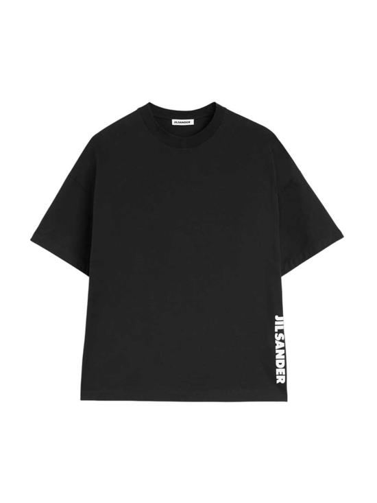 26FW 질샌더 반팔 티셔츠 J22GC0277J20348 001 BLACK