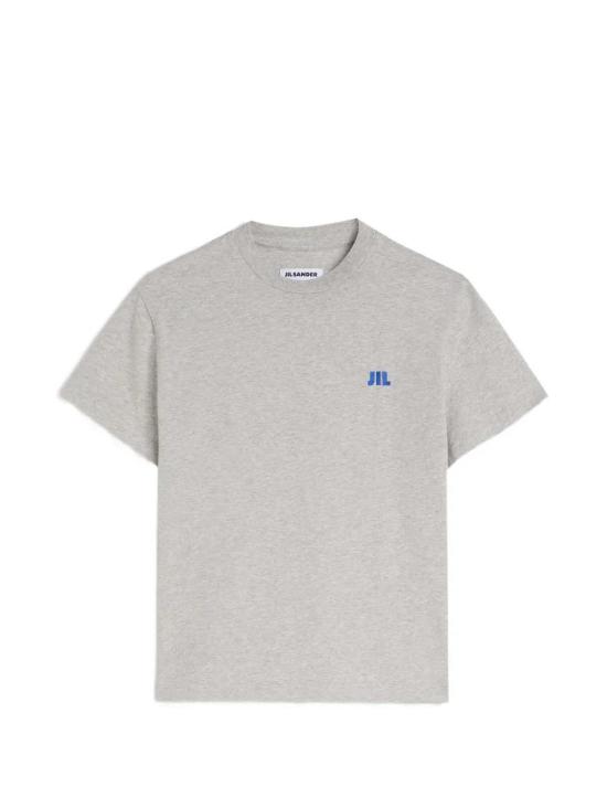 26FW 질샌더 JIL 로고 코튼 티셔츠 JIL 로고 코튼 티셔츠 J02GC0163J45048 058 PALE GREY