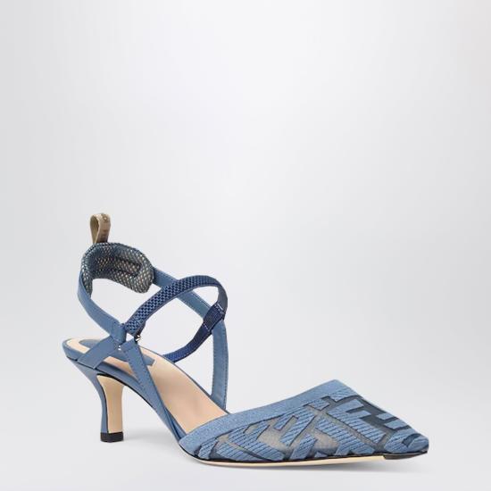 26FW 펜디 힐/펌프스 8J8558AY0M Blue - FENDI