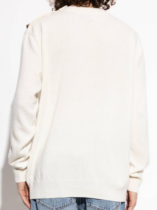 26FW 발망 스웨터 HH1KD186 KI87 White - BALMAIN
