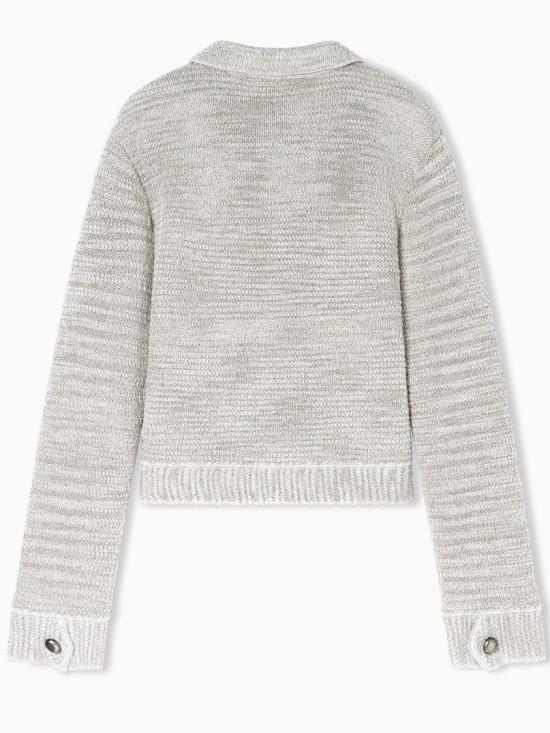 26SS 조르지오 아르마니 가디건 GW002914 AF24174 Grey - GIORGIO ARMANI