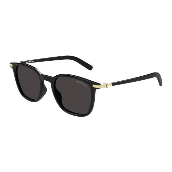 26SS 몽블랑 선글라스 골드톤 장식이 있는 사각 프레임 - MONTBLANC