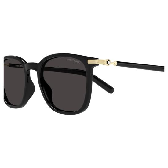 26SS 몽블랑 선글라스 골드톤 장식이 있는 사각 프레임 - MONTBLANC