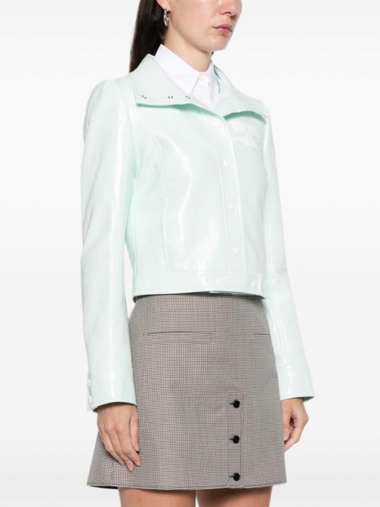 26SS 쿠레쥬 가죽 자켓 223CBL005VY0014 7038 Green - COURREGES