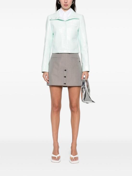 26SS 쿠레쥬 가죽 자켓 223CBL005VY0014 7038 Green - COURREGES
