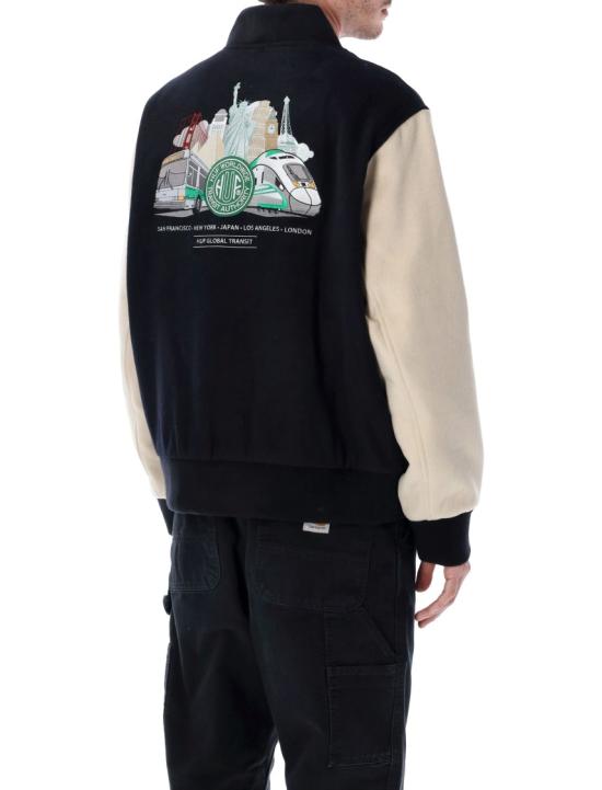 25FW 허프 봄버 자켓 JK00476NAVY Blue - HUF