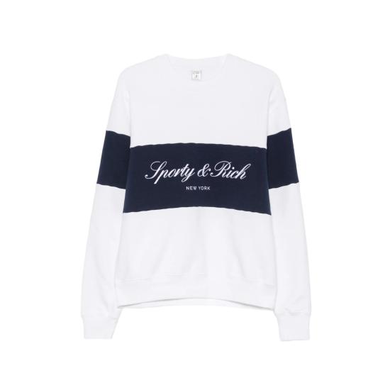 26FW 스포티앤리치 긴팔 티셔츠 ST098710329WH WDKNA WHITE
