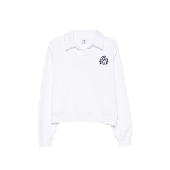 26FW 스포티앤리치 폴로 티셔츠 ST096710243WH WHITE WHITE BLUE