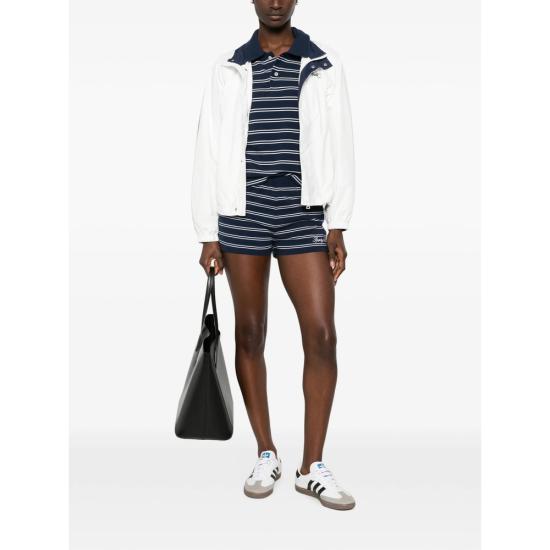 26FW 스포티앤리치 폴로 티셔츠 TO085710326BL DKNAW WHITE BLUE - SPORTY & RICH
