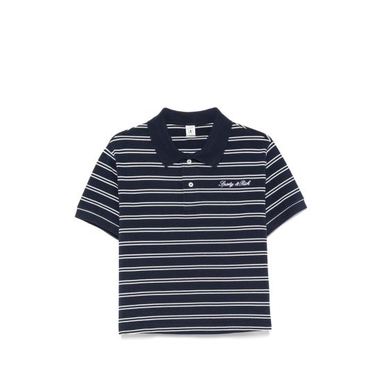 26FW 스포티앤리치 폴로 티셔츠 TO085710326BL DKNAW WHITE BLUE