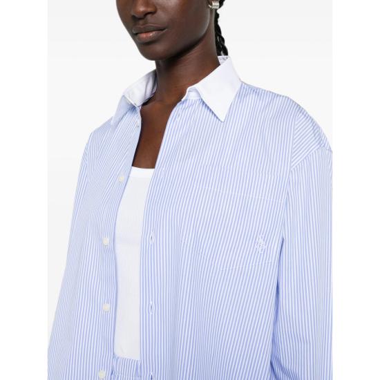 26FW 스포티앤리치 셔츠 SI019710302ST BLUST WHITE BLUE - SPORTY & RICH