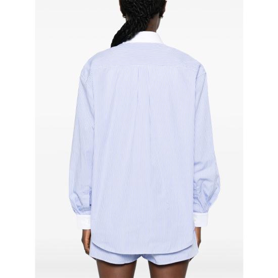 26FW 스포티앤리치 셔츠 SI019710302ST BLUST WHITE BLUE - SPORTY & RICH
