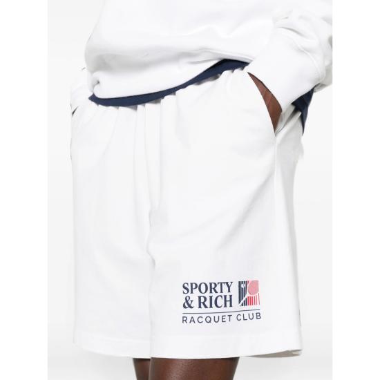 26FW 스포티앤리치 숏팬츠 SH039710431WH WHITE - SPORTY & RICH