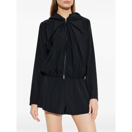 26FW 알렉산더 왕 후드 티셔츠 1WC3261299 001 BLACK - ALEXANDER WANG