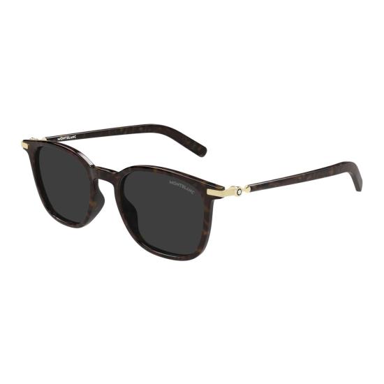 26SS 몽블랑 선글라스 호피 무늬 사각  (골드 장식) - MONTBLANC