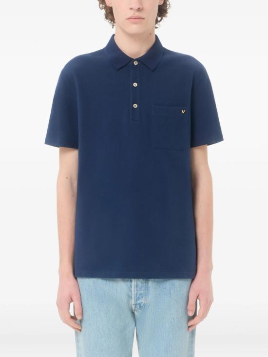 26FW 발렌티노 가라바니 폴로 티셔츠 9V3MH04VBMD Blue - VALENTINO GARAVANI