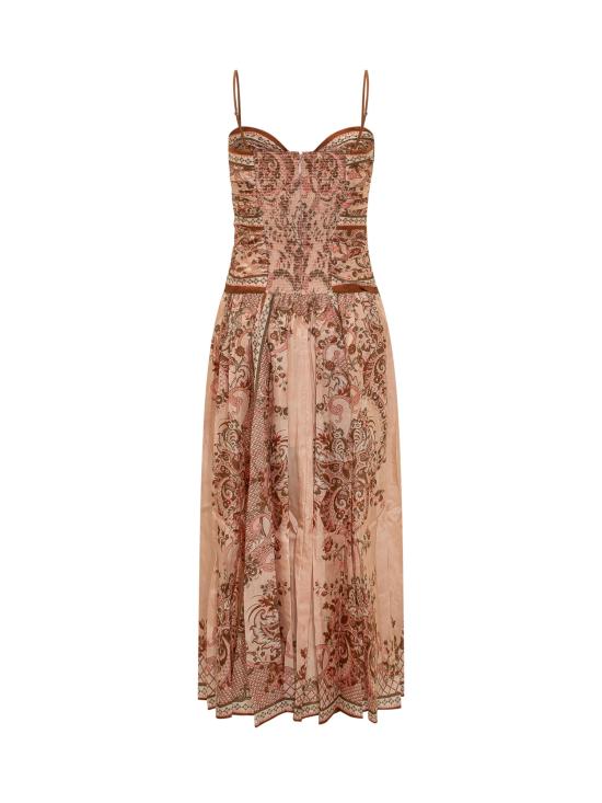 26FW 짐머만 롱 원피스 8062DSS261 PPSFL PINK PAISLEY FLORAL - ZIMMERMANN