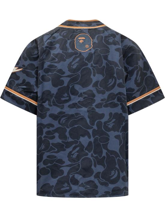 26SS 베이프 반팔 셔츠 001SRM301310M NAVY - BAPE