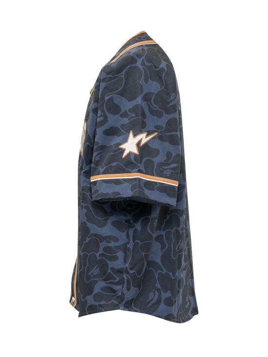 26SS 베이프 반팔 셔츠 001SRM301310M NAVY - BAPE