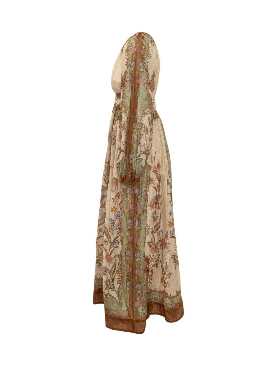 26FW 짐머만 롱 원피스 5947DSS262 CKSF CREAM KHAKI SCARF FLORAL - ZIMMERMANN