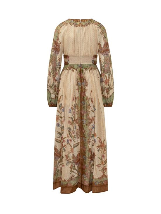 26FW 짐머만 롱 원피스 5947DSS262 CKSF CREAM KHAKI SCARF FLORAL - ZIMMERMANN