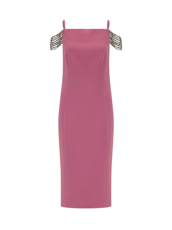 26SS 핑코 롱 원피스 106627A34P P28 ROSA IBIS