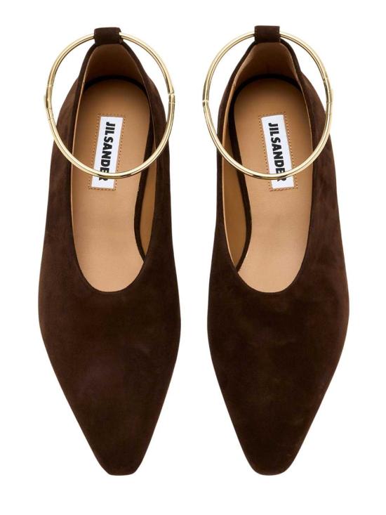 26FW 질샌더 플랫 슈즈 J15WZ0039P7836 601 CHOCOLATE PLUM - JIL SANDER