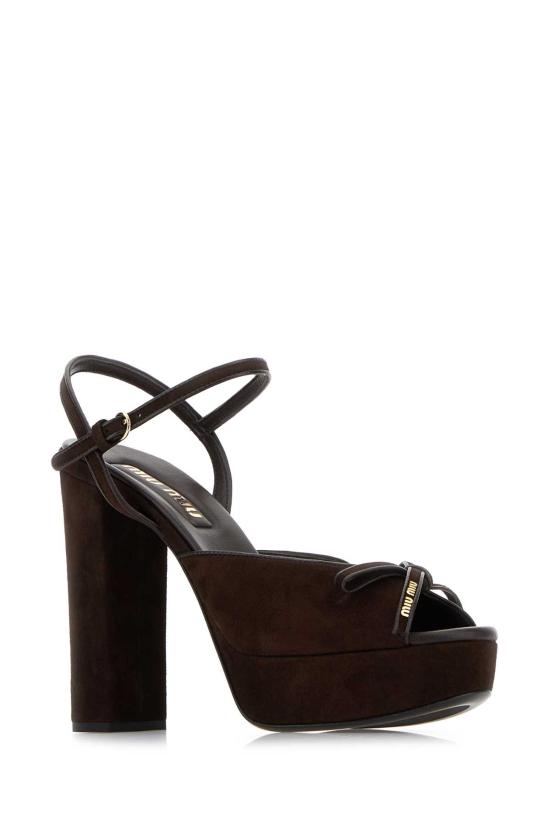 26SS 미우미우 힐/펌프스 5XP909F110008 F0003 Brown - MIU MIU