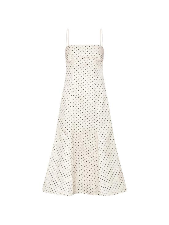 26FW 로테이트 롱 원피스 116524 803 Bianco