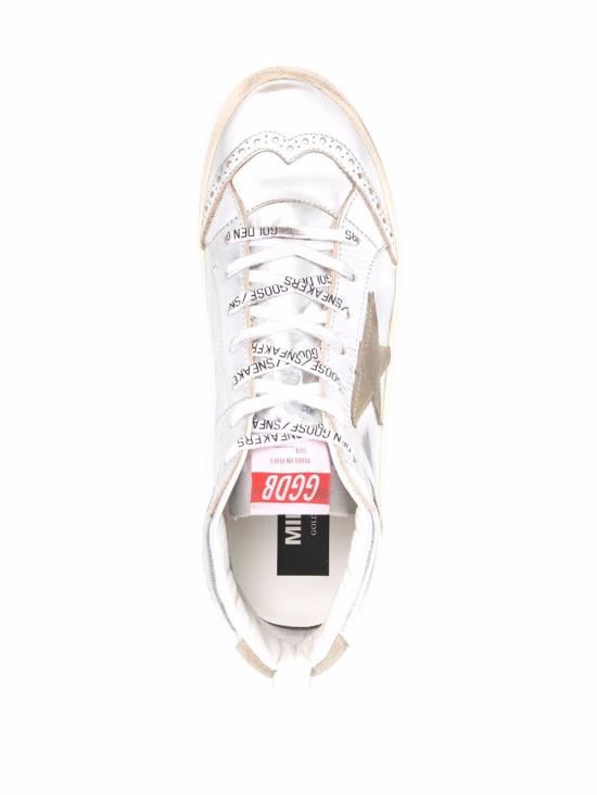 26FW 골든구스 미드 스타 스니커즈 GWF00122 F00279470216 Bianco - GOLDEN GOOSE