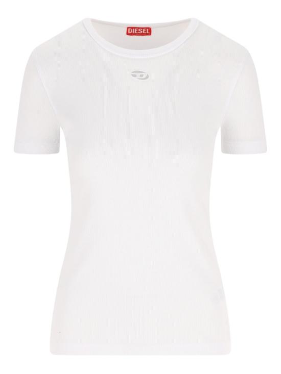 26FW 디젤 반팔 티셔츠 A21723 0EJAI100 BIANCO