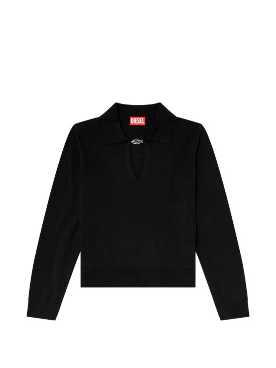 26FW 디젤 긴팔 티셔츠 A23888 0JMCP9XX Nero