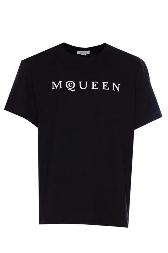 25SS 알렉산더 맥퀸 반팔 티셔츠 MN0828420 QTADD 0520 Black