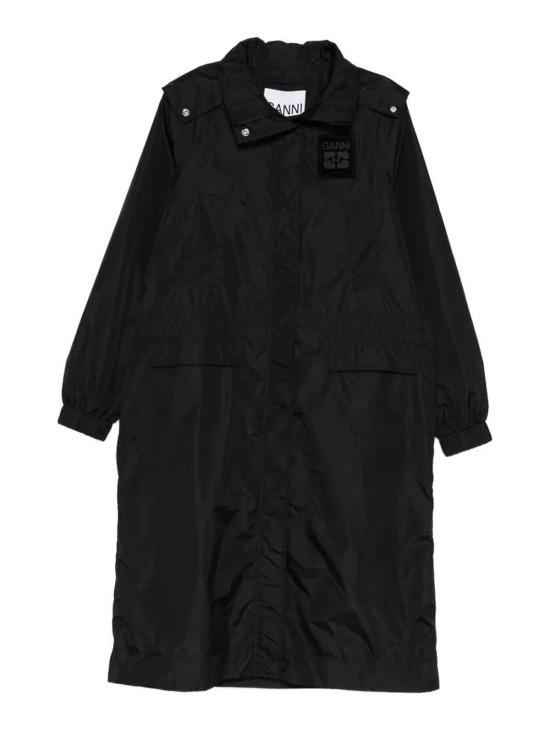 26SS 가니 나일론 파카 코트 A1010080099 Black