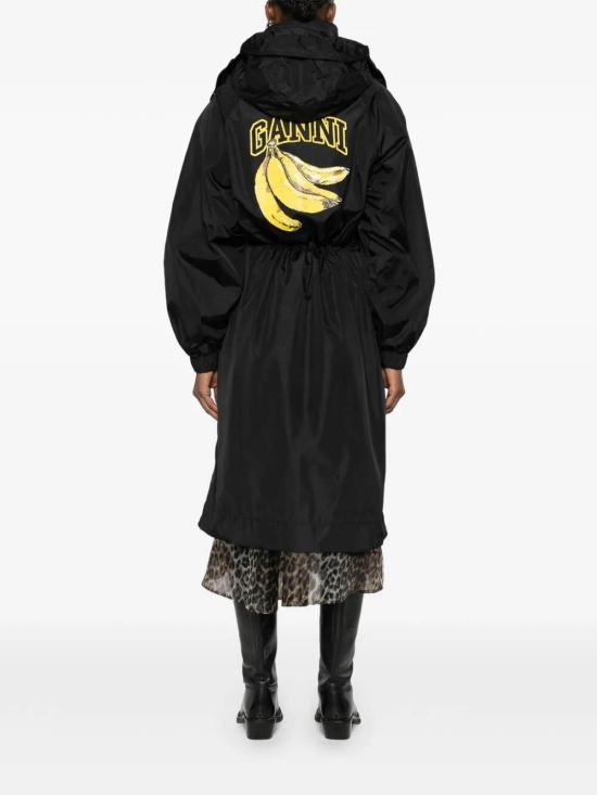 26SS 가니 나일론 파카 코트 A1010080099 Black - GANNI