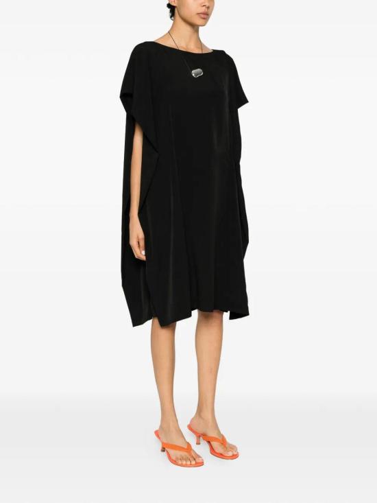 26SS 드리스 반 노튼 미디 원피스 2610110423078BLACK Black - DRIES VAN NOTEN
