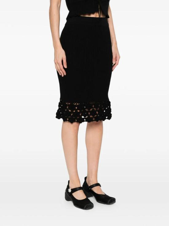 26SS 가니 미디 스커트 A1090204099 Black - GANNI