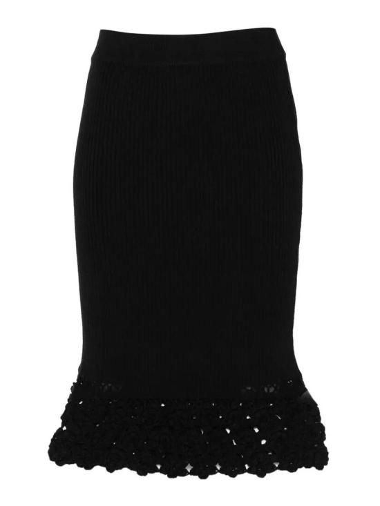 26SS 가니 미디 스커트 A1090204099 Black